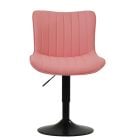 Izzo Office Chair Coral Pink Faux Leather Black Base