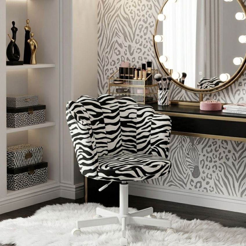 Rico Office Chair Zebra White Office Base