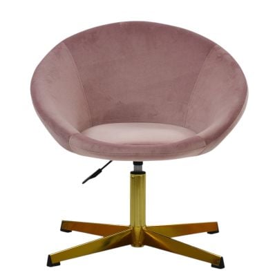 Endrick Vanity Chair in Pink Velvet