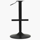 Replacement Bar Stool with Circle Base and T-Bar Footrest Black