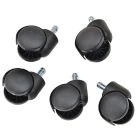 Office Chair Wheels Black Top Trim (pack of 5)