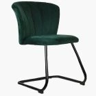 Blyth  Office Chair Green Velvet & Black