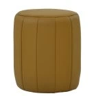 Bubbles Pouffe Foot Stool Light Tan Brown PU