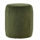 Bubbles Pouffe Foot Stool Olive Green Velvet