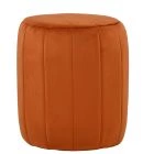 Bubbles Pouffe Foot Stool Burnt Orange Velvet