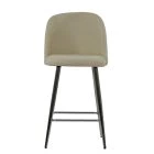Brooklands Bar Stool Cream Boucle Fabric & Chrome Base
