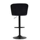 Tribeca Bar Stool Black Velvet & Black