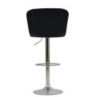 Jardin Bar Stool Black Velvet & Chrome