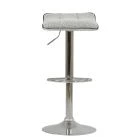 Rasmus Bar Stool Grey Boucle Fabric & Chrome Base