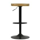 Chalk Bar Stool Light Wood & Black