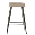 Cloud Bar Stool Natural Cream Fabric & Chrome