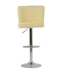 Penwith Bar Stool Cream Leather & Chrome