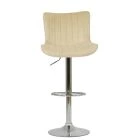 Torbay Bar Stool Cream Velvet & Chrome