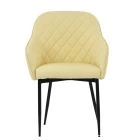Opus Carver Dining Chair Cream Leather & Black