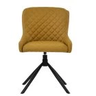 Lillerod Swivel Dining Chair Light Tan Brown Leather 