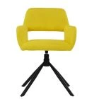 Odense Swivel Dining Chair in Lime Green Fabric