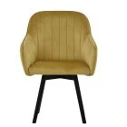 Holbaek Dining Chair Camel Velvet & Black Wood