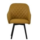Esbjerg Dining Chair Light Tan Brown Leather & Wood Leg