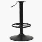 Replacement Bar Stool Full Base - Circle Footrest Black
