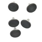 Office Chair Flat Castor Feet (pack of 5)