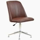 Oblek Office Chair Vintage Brown Leather & Glider Feet