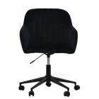 Lule Office Chair Black Velvet & Black