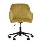 Lule Office Chair Camel Velvet & Black