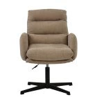 Katarni Office Chair Fawn Brown Fabric & Black