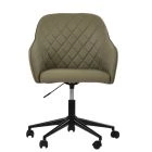Opus Office Chair Taupe Leather & Black