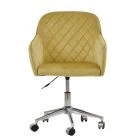 Opus Office Chair Camel Velvet & Chrome