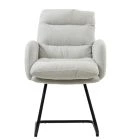 Nikan Office Chair Mink Boucle Fabric & Black