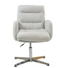 Katarni Office Chair Mink Boucle Fabric & Chrome