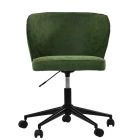 Belisimo Office Chair Aged Olive Green Faux Leather & Black