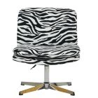 Rosso Office Chair Zebra Fabric & Chrome