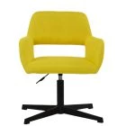 Stockholm Office Chair Lime Green Fabric & Black