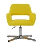 Bronby Office Chair Lime Green Fabric & Chrome