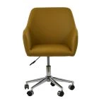 Marco Dining Chair Vintage Brown Leather & Black Base
