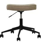 Kylian Office Chair in Fawn Brown Fabric Black Base