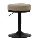 Brobbey Office Chair Fawn Brown Fabric Black Base