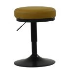Brobbey Office Chair Light Tan Brown Faux Leather Black Base