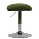 Berg Office Chair Olive Green Velvet Chrome Base
