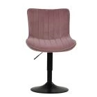 Izzo Office Chair Pink Velvet Black Base