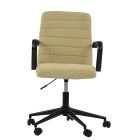 Heath Office Chair Mink Boucle Fabric & Black