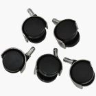 Office Chair Wheels Chrome Top Trim (pack of 5)