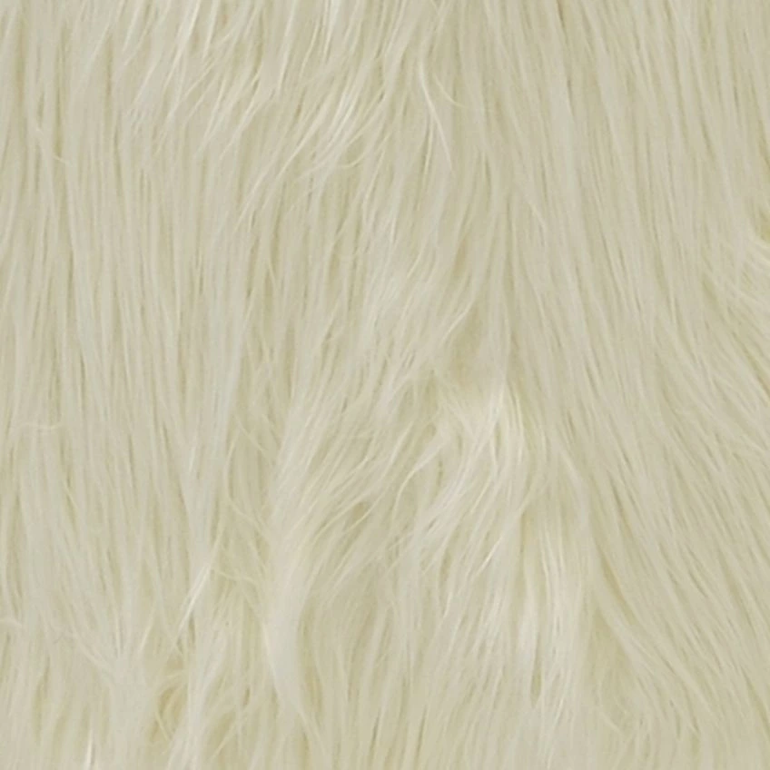 Fallen Office Chair Cream Faux Fur & Black