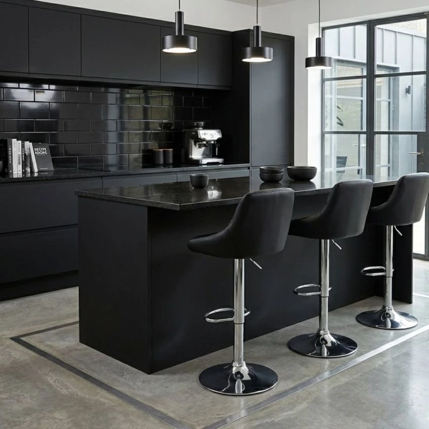 Ferrero Bar Stool in Vintage Brown Leather

