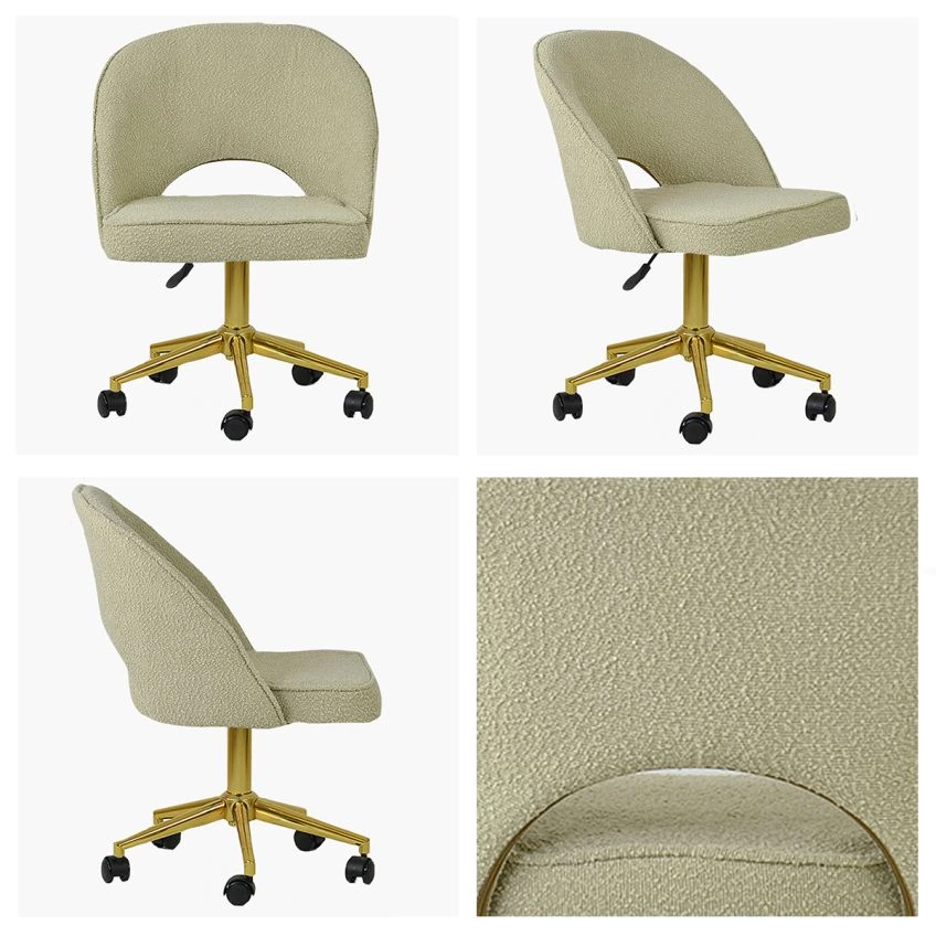 Desk chair gold discount
