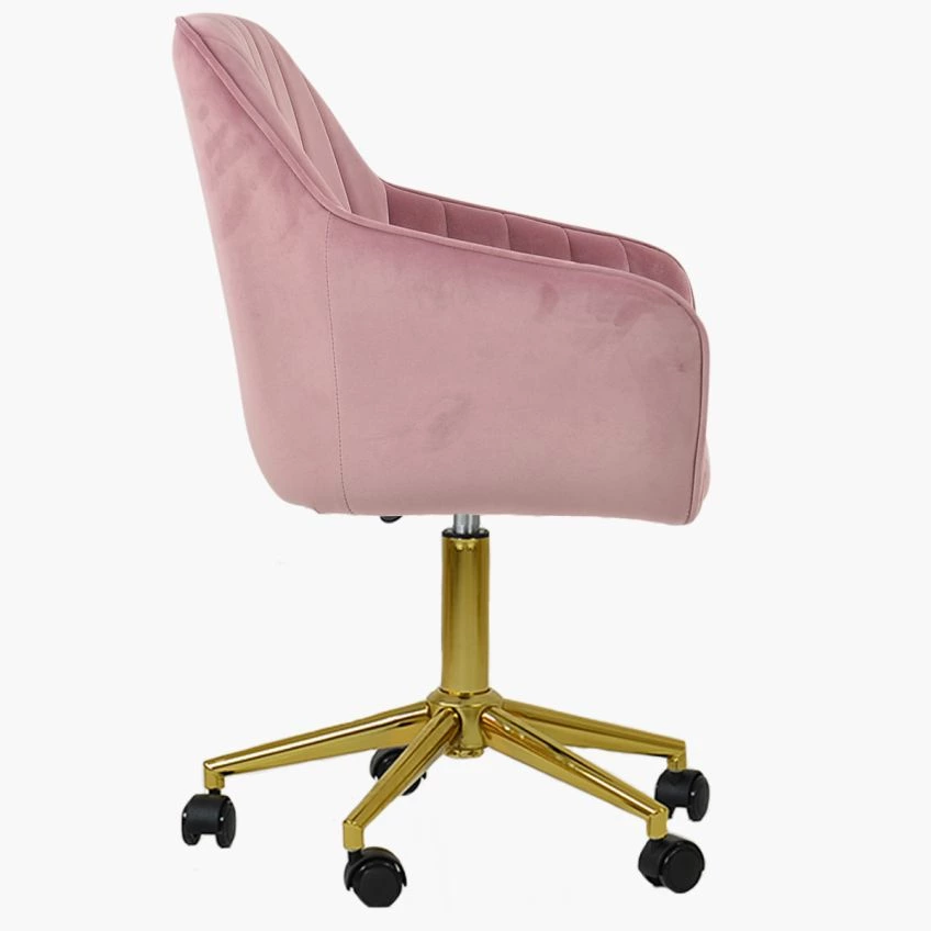 Pink and gold office chair discount