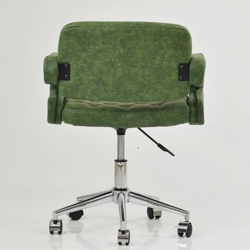 Aged Olive Green Office Chair - Stanford Swivel | Lakeland