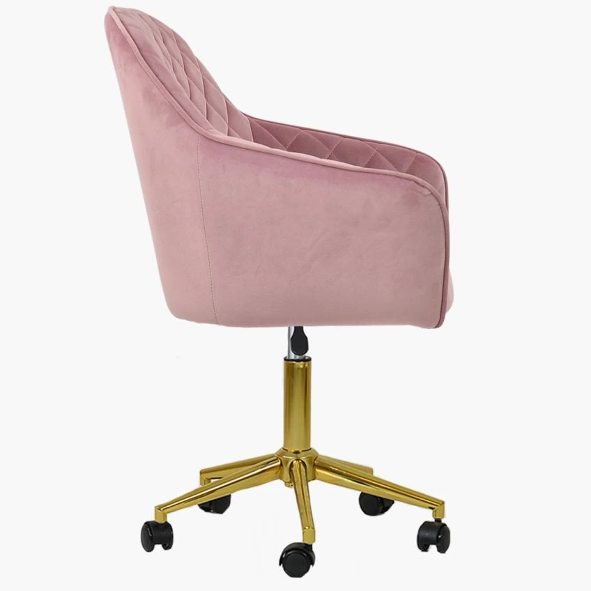 Rose gold swivel chair discount